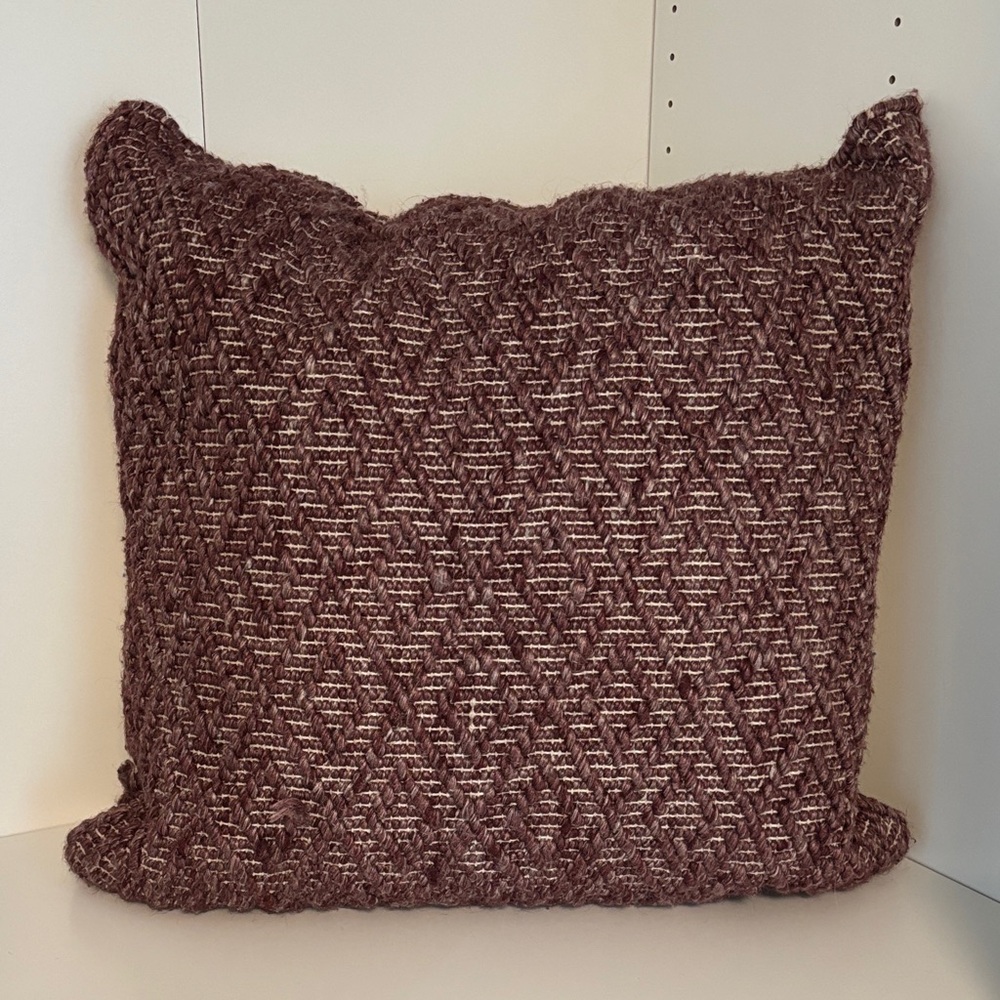Ellen Degeneres Textured Brown Pillow